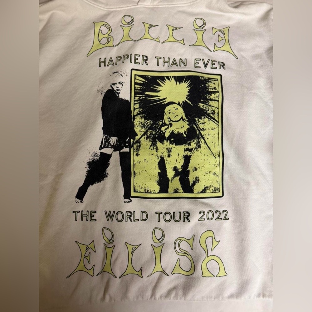 Billie Eilish happier than ever tour hoodie